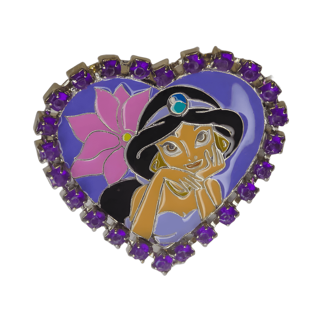 Jasmine Jeweled Heart Disney pin
