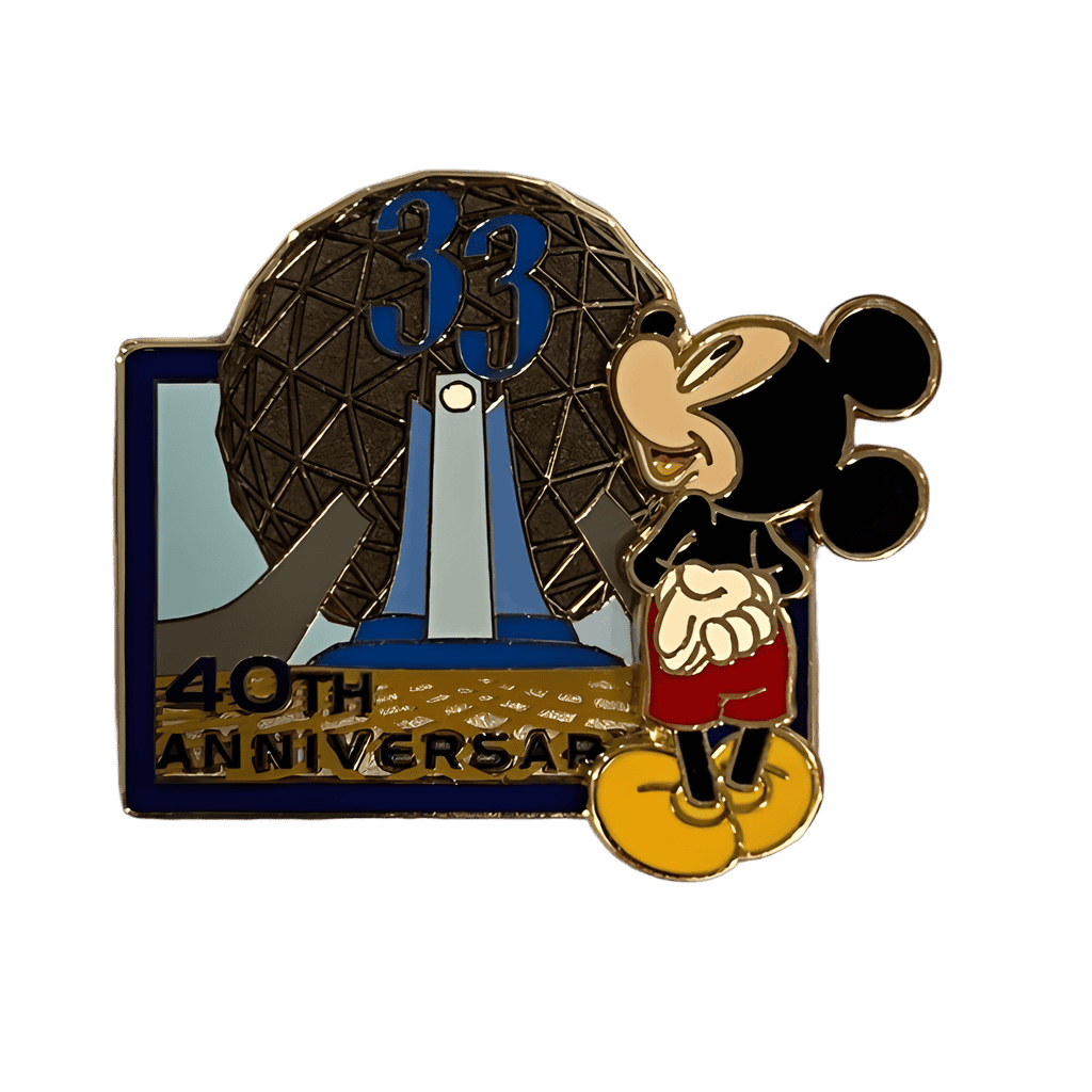 Epcot - Mickey - Epcot 40th Anniversary - Spaceship Earth Disney pin