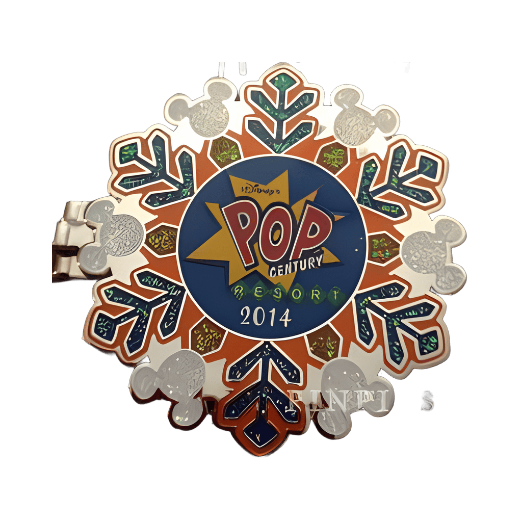 Resorts Holiday Collection 2014 Pop Century Mickey Mouse Snowflake Disney pin