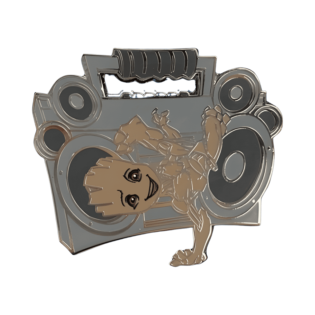 Dancing Groot with radio Disney pin