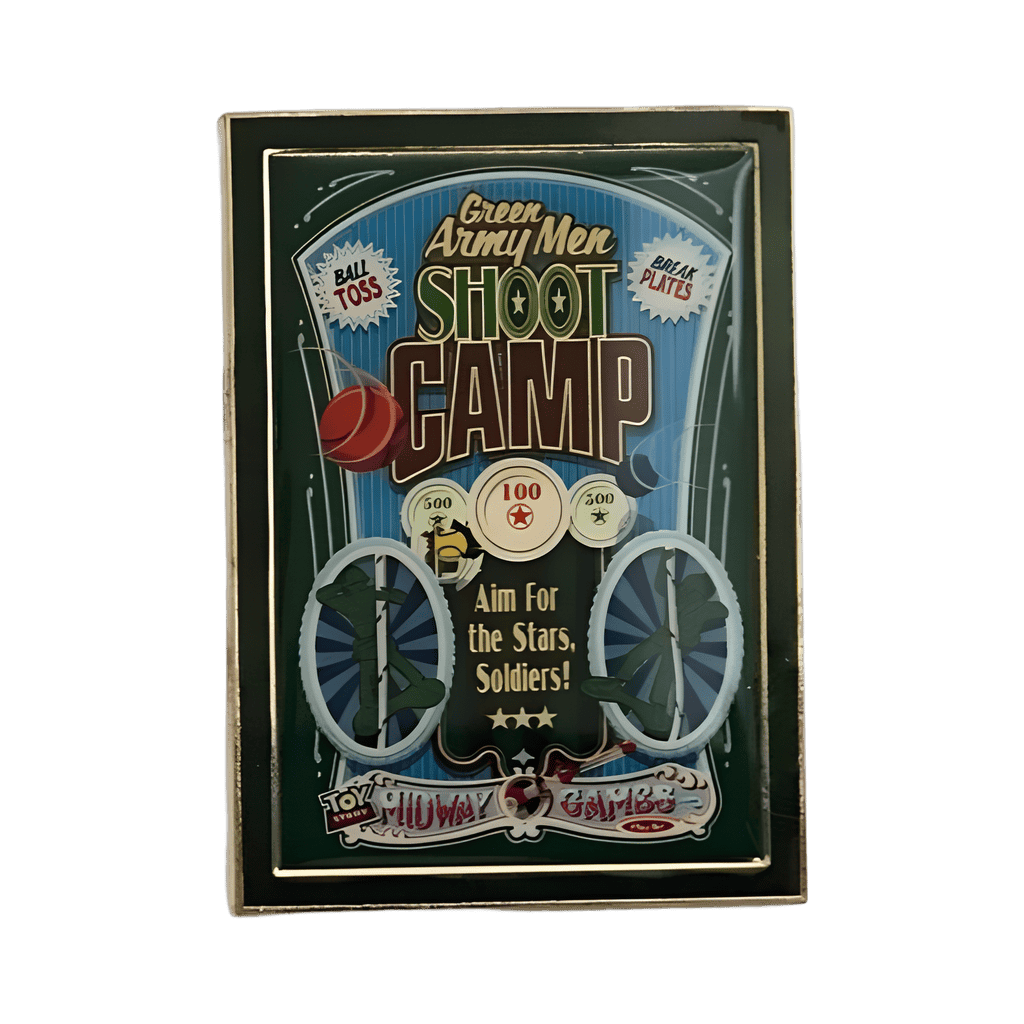 Green Army Men Shoot Camp Disney pin