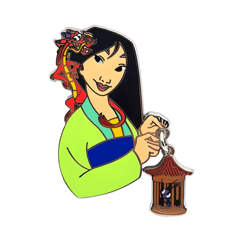 Mulan with Cri-Kee and Mushu Disney pin
