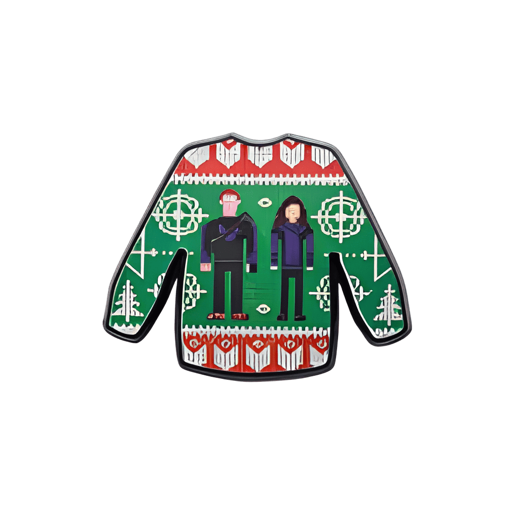 Hawkeye Ugly Christmas Sweater Disney pin
