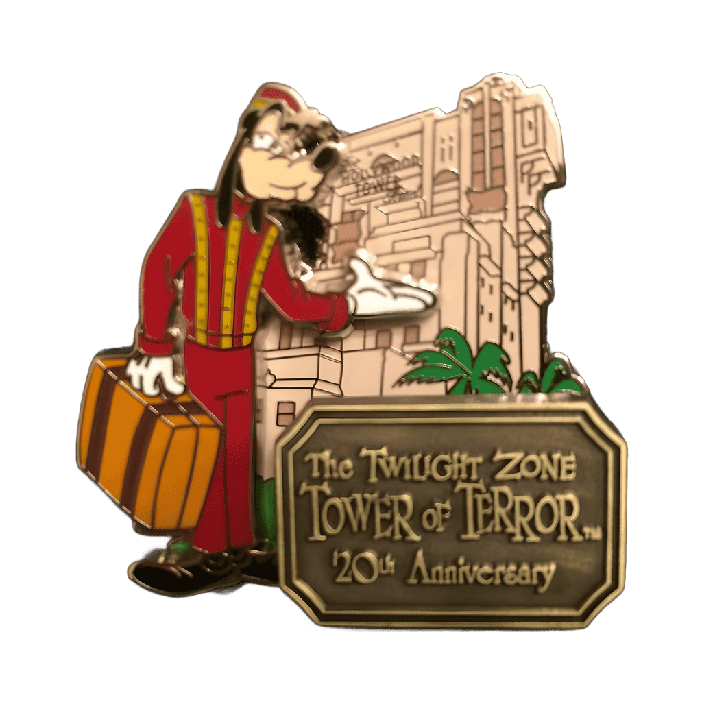 Twilight Zone Tower of Terror 20th Anniversary Pin Disney pin