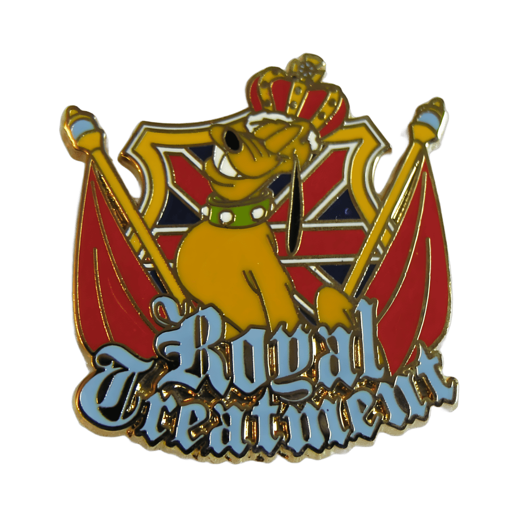Pluto Wearing Crown - Royal Treatment Disney pin
