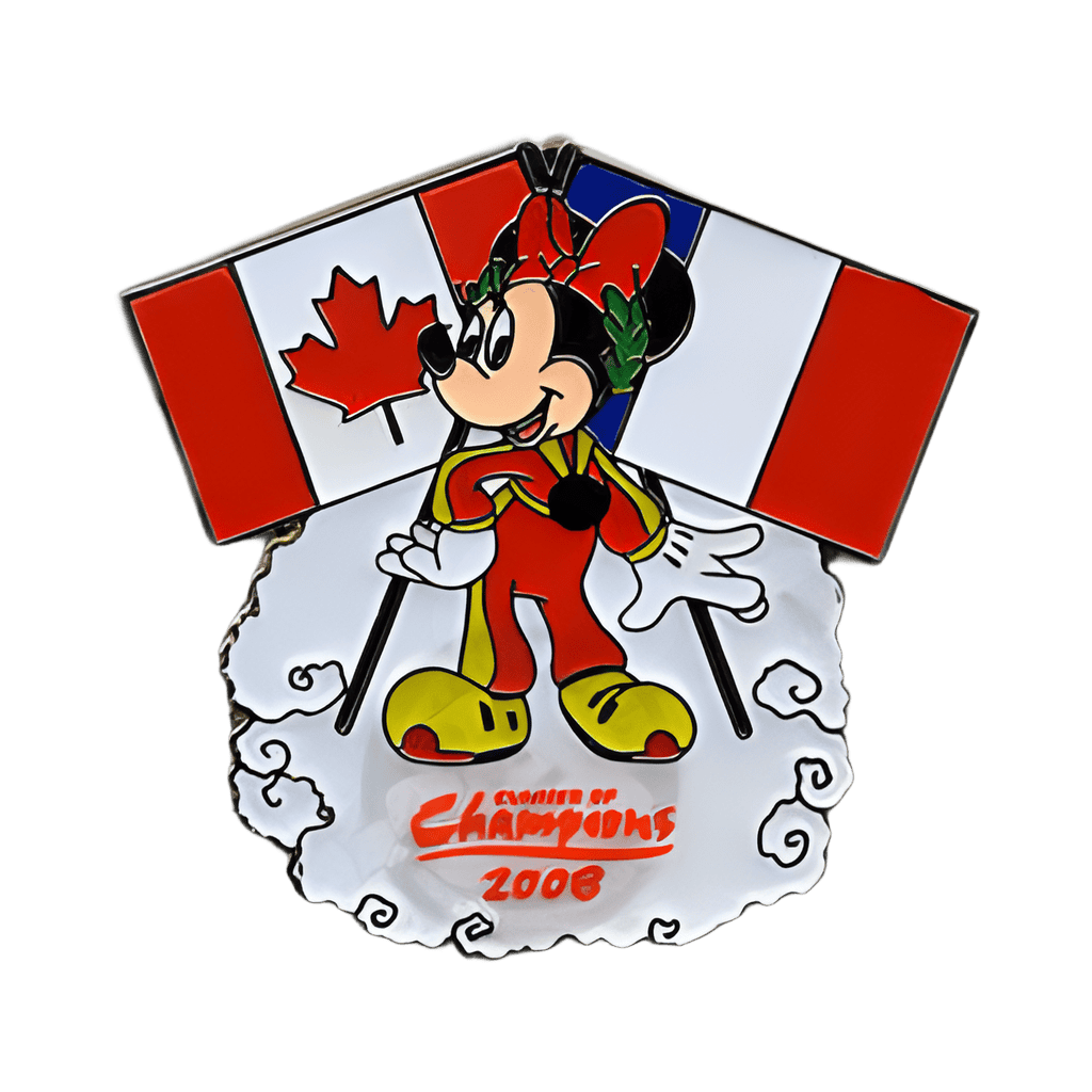 Minnie Mouse with Canadian and French Flags Disney pin