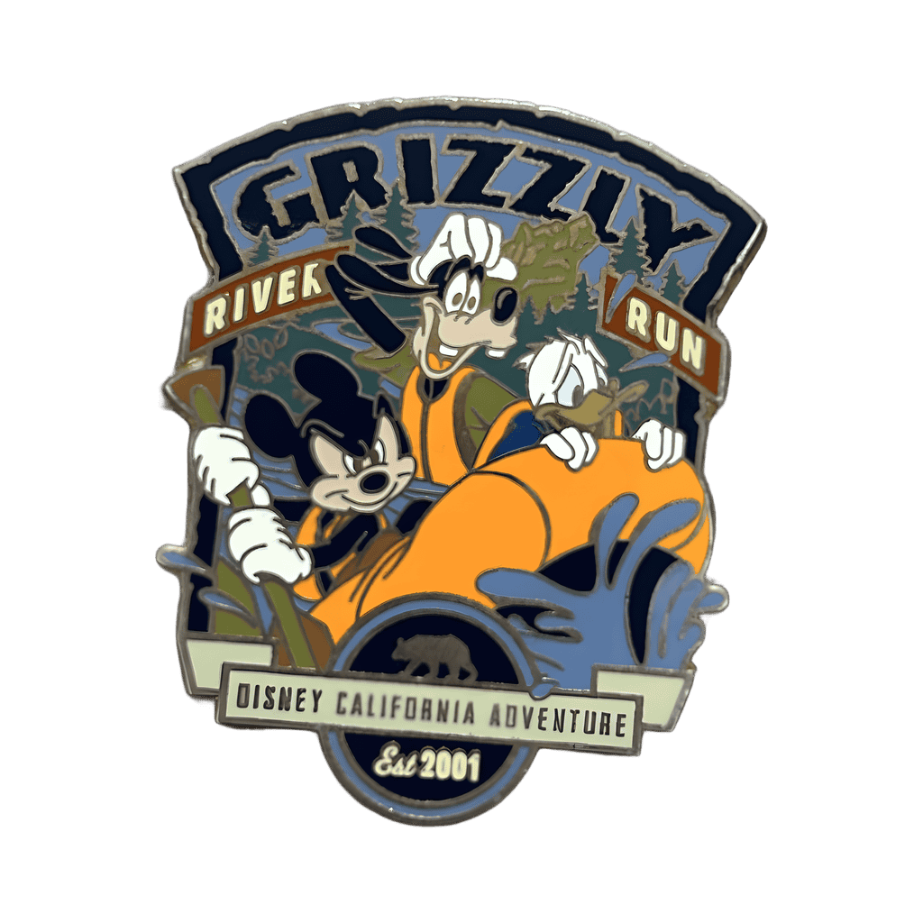 Mickey, Donald, & Goofy Rafting Disney pin