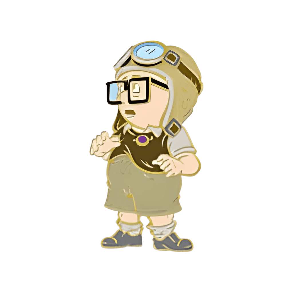 Carl as a kid Disney pin