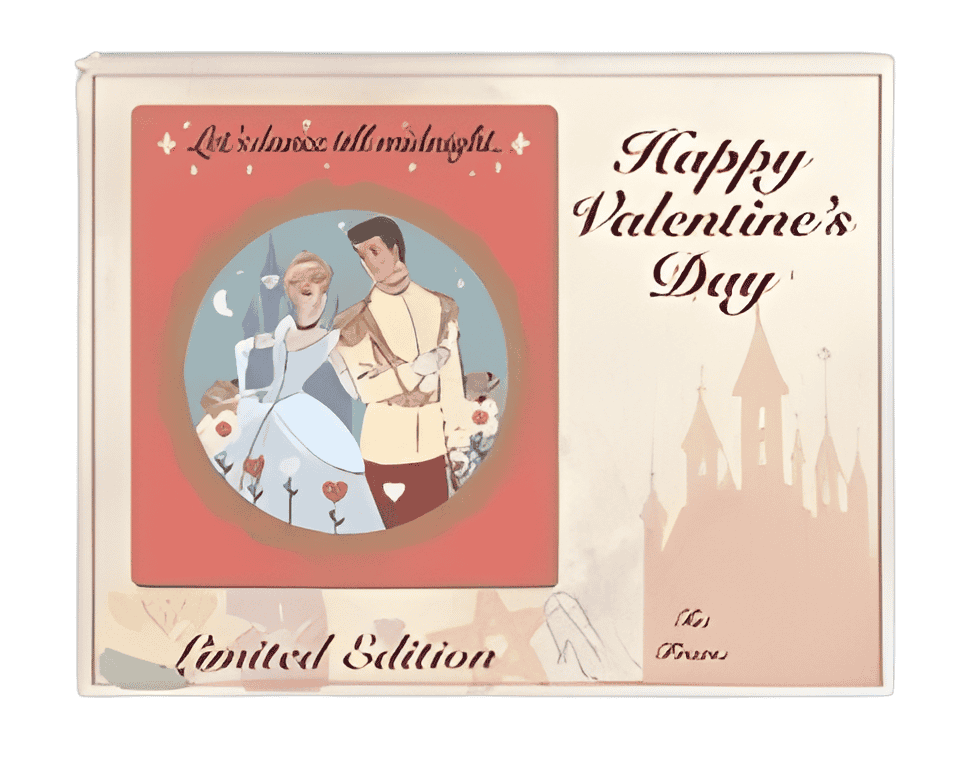 V-Day Card - Cinderella & Prince Charming Disney pin