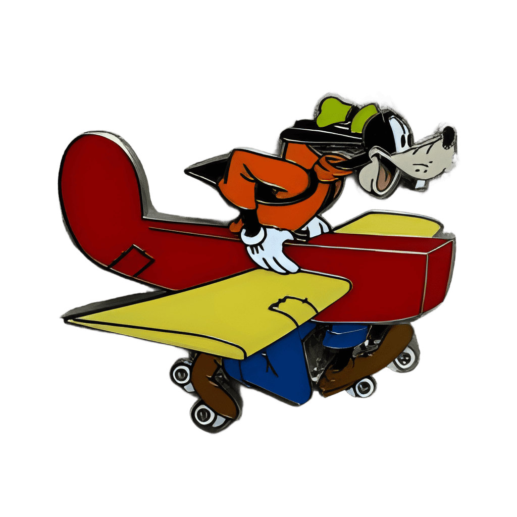 Goofy in Homemade Airplane Disney pin