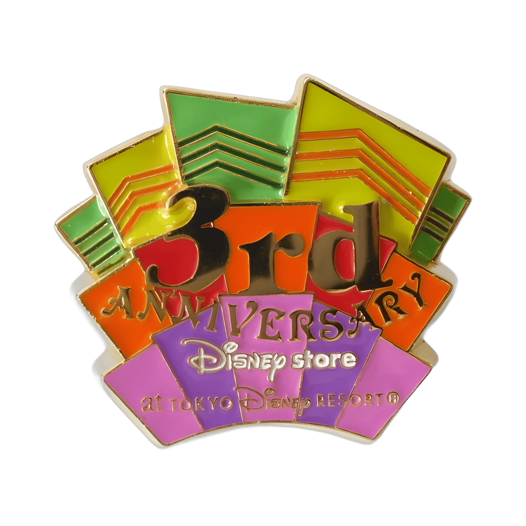 Tokyo Disney Store 3rd Anniversary Disney pin