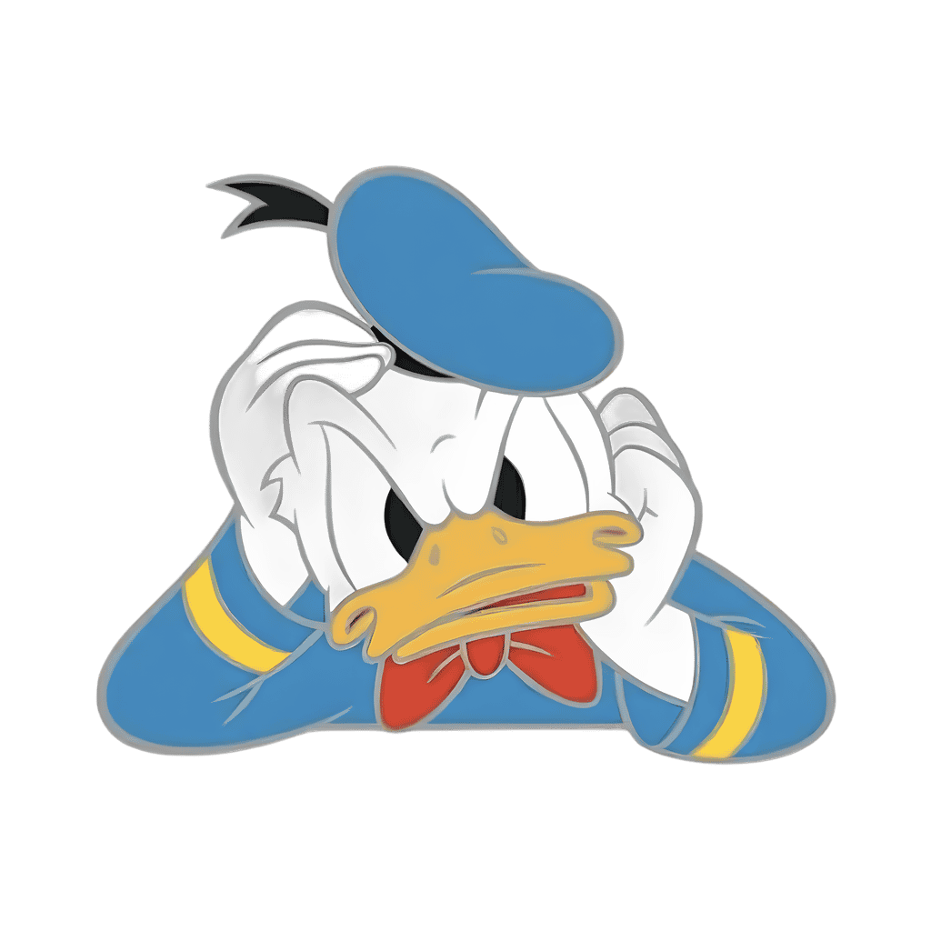 Angry Donald Disney pin