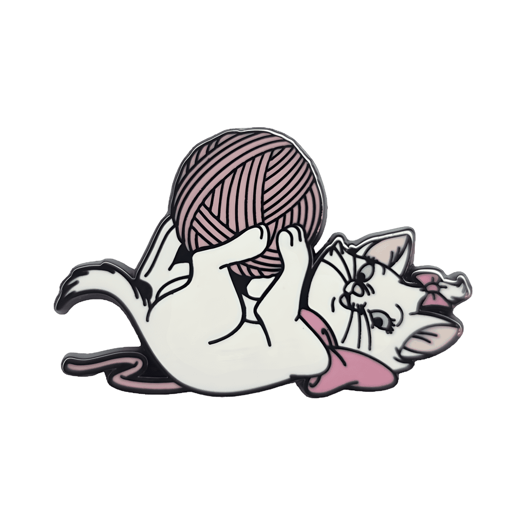 Marie Playing with Yarn Disney pin