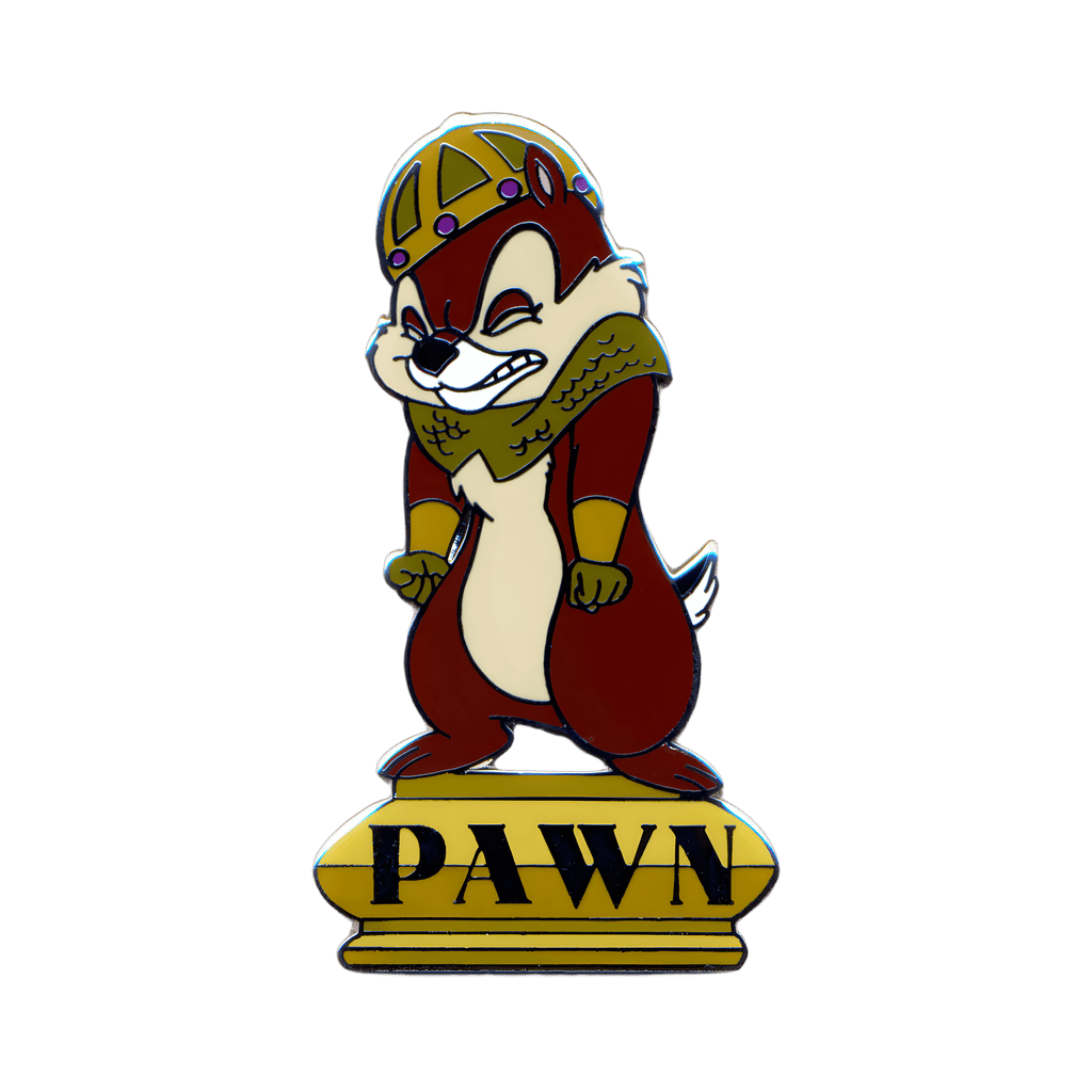 Chip - Gold Pawn #2 Disney pin
