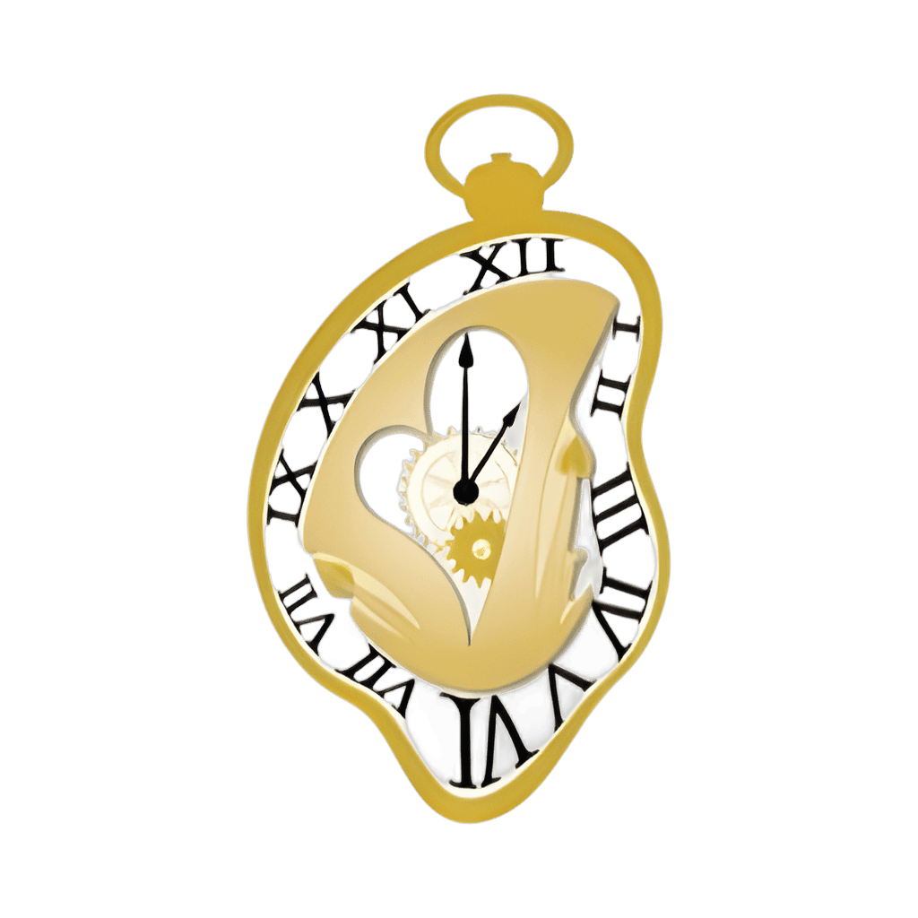 Gold Mad Hatter Clock Disney pin