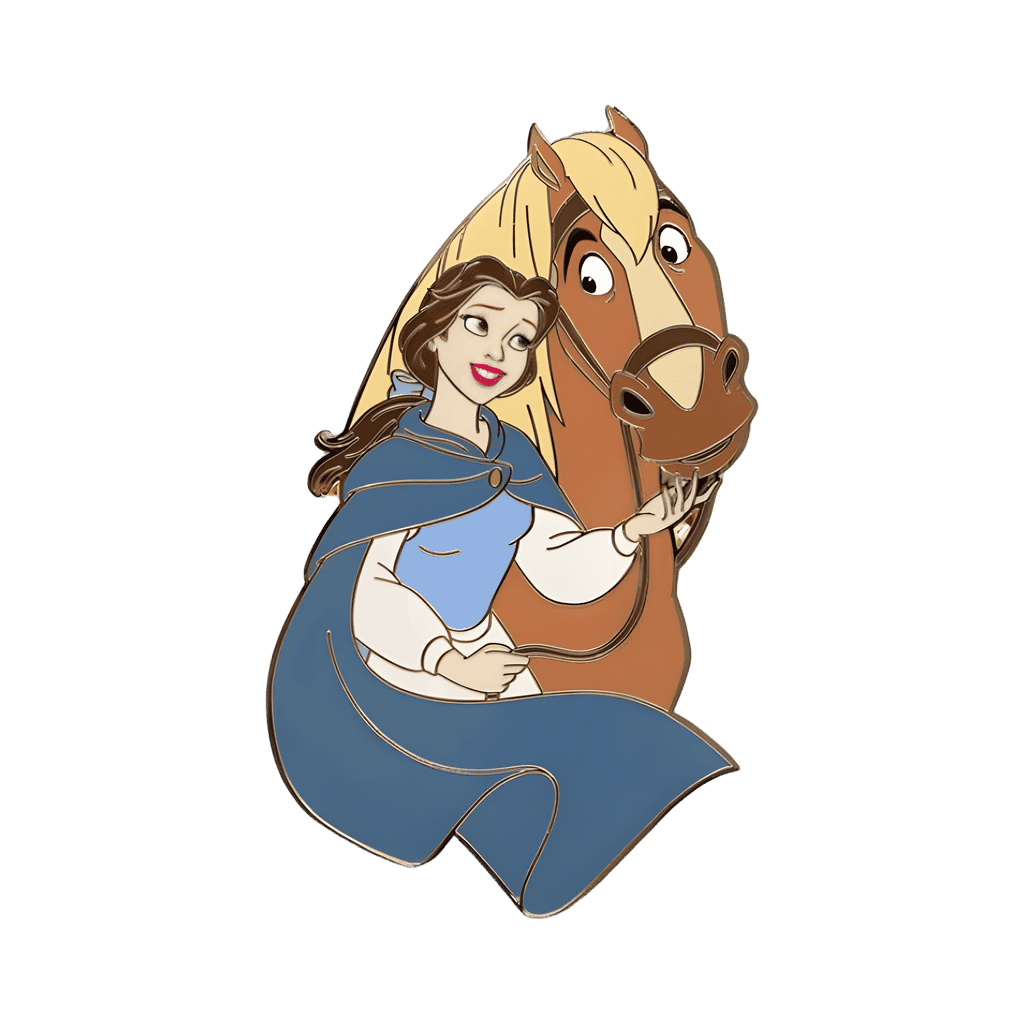 Belle and Phillipe Disney pin