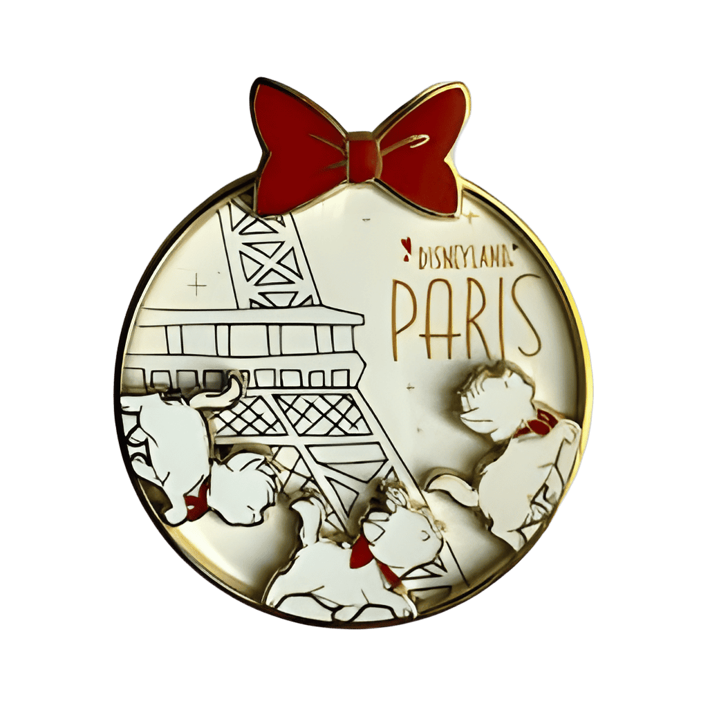Aristokittens Paris Bow Medallion Disney pin