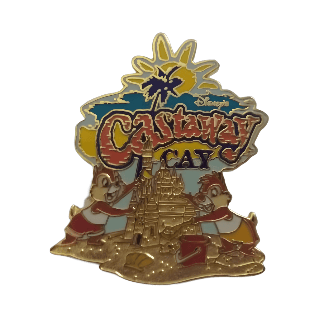 Building A Cinderella Sand Castle - Chip and Dale Disney pin
