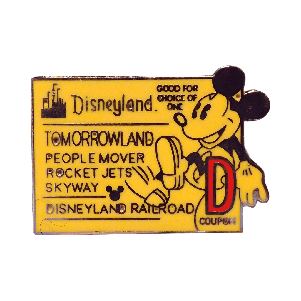 "D" Tomorrowland Disney pin