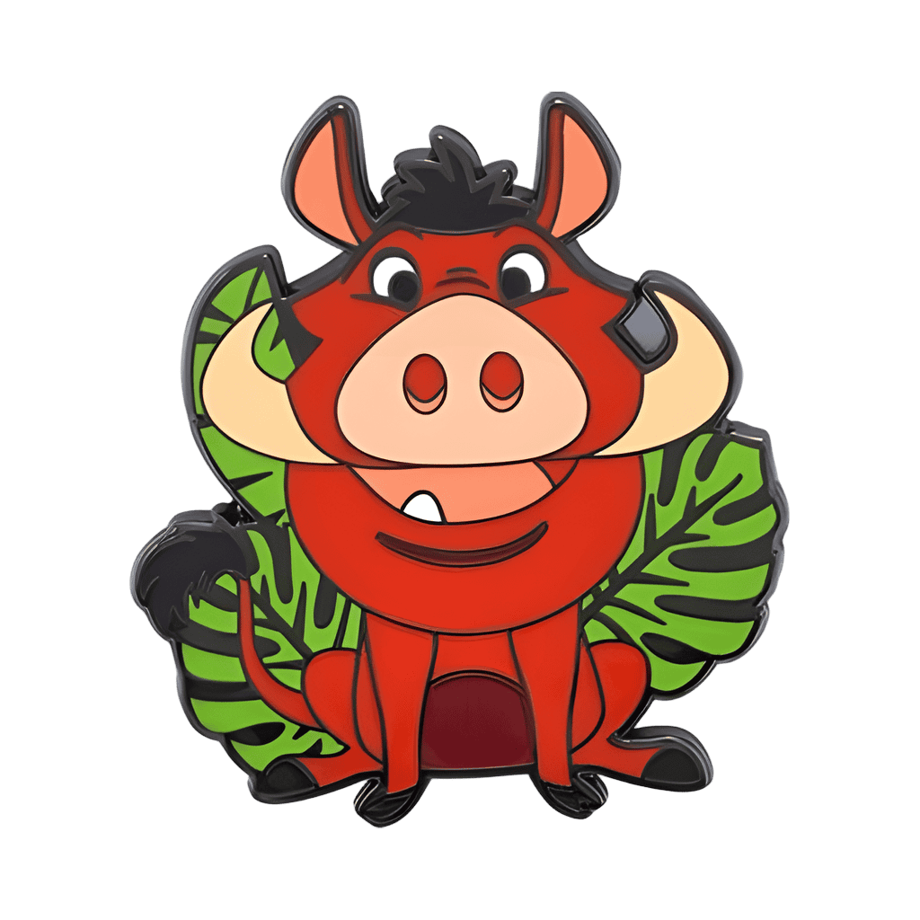 Chibi Character Leaf - Pumbaa Disney pin