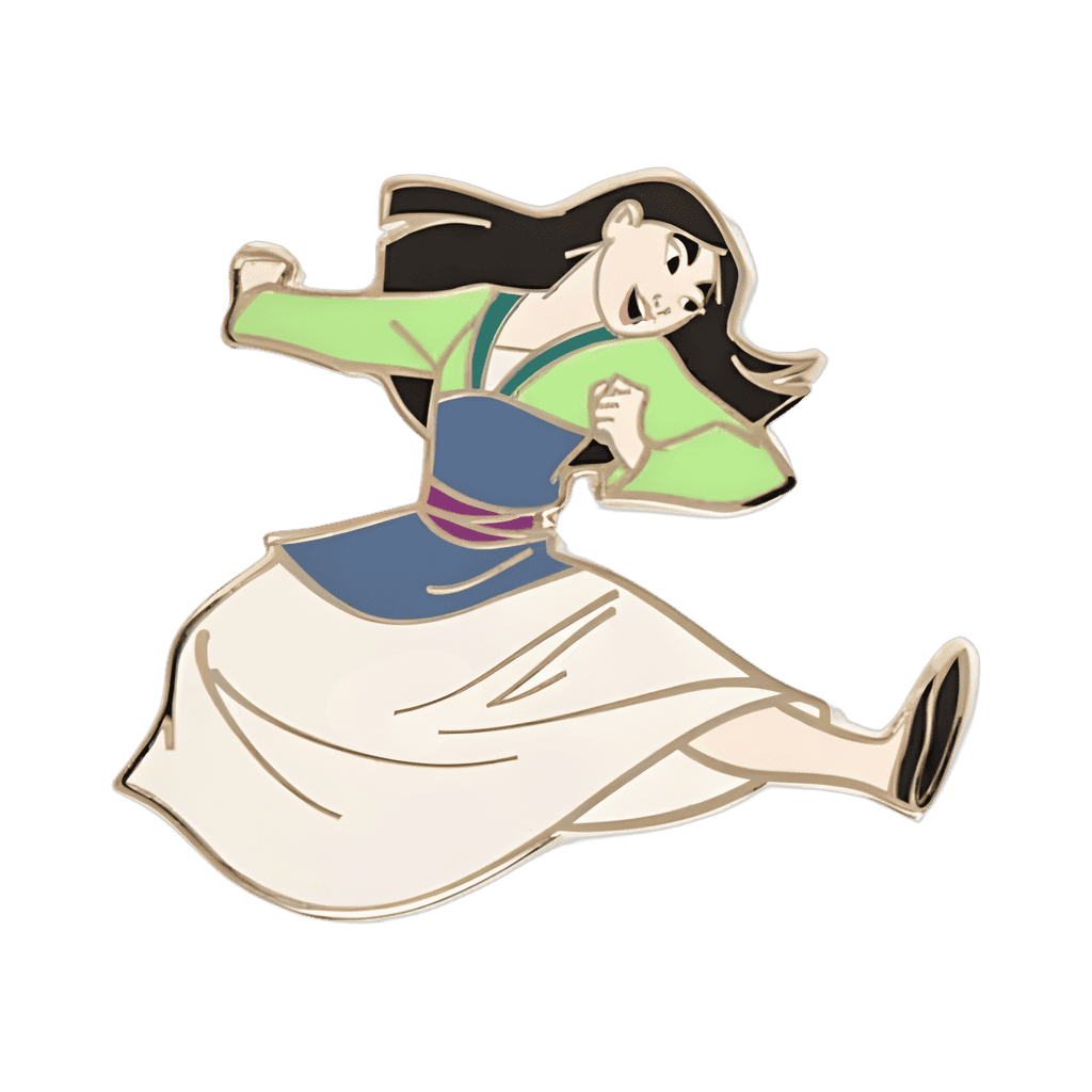 Mulan Kicking Disney pin