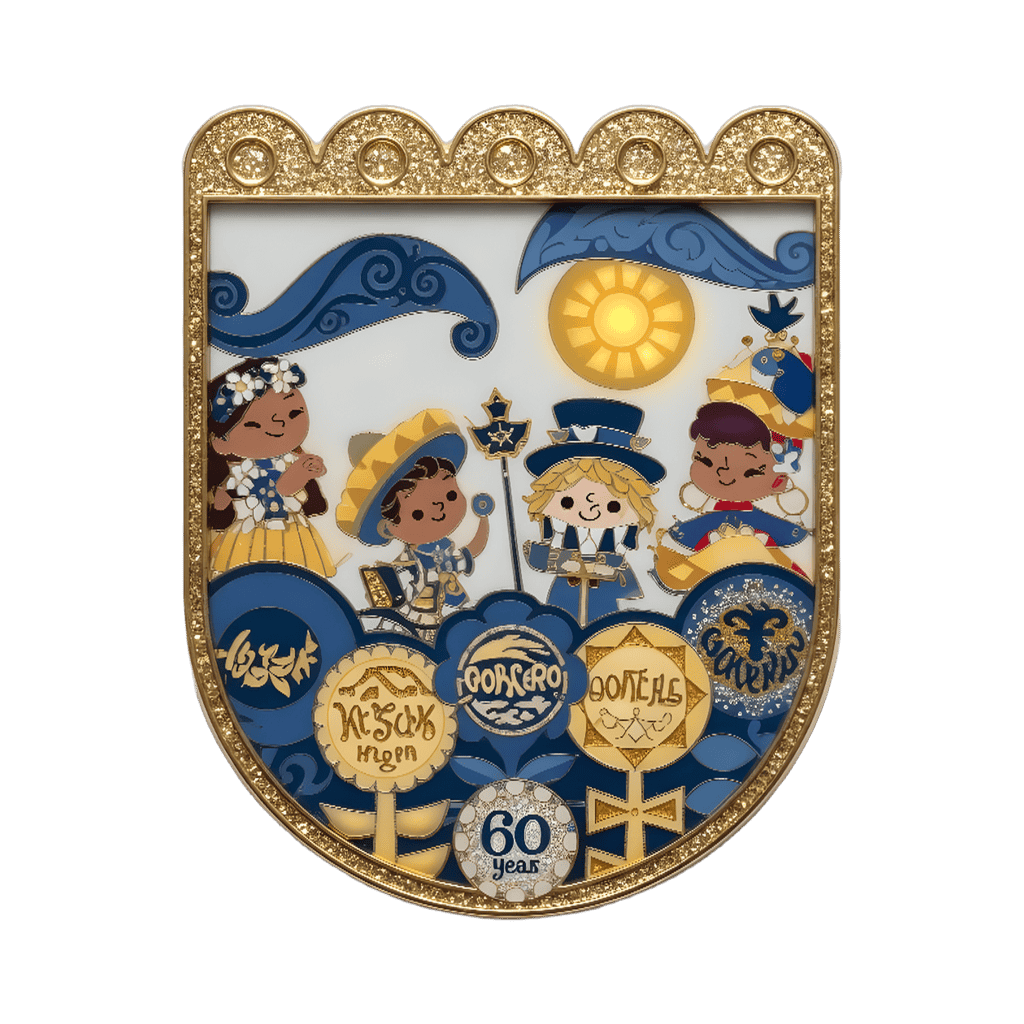 Hello Signs Shield Disney pin
