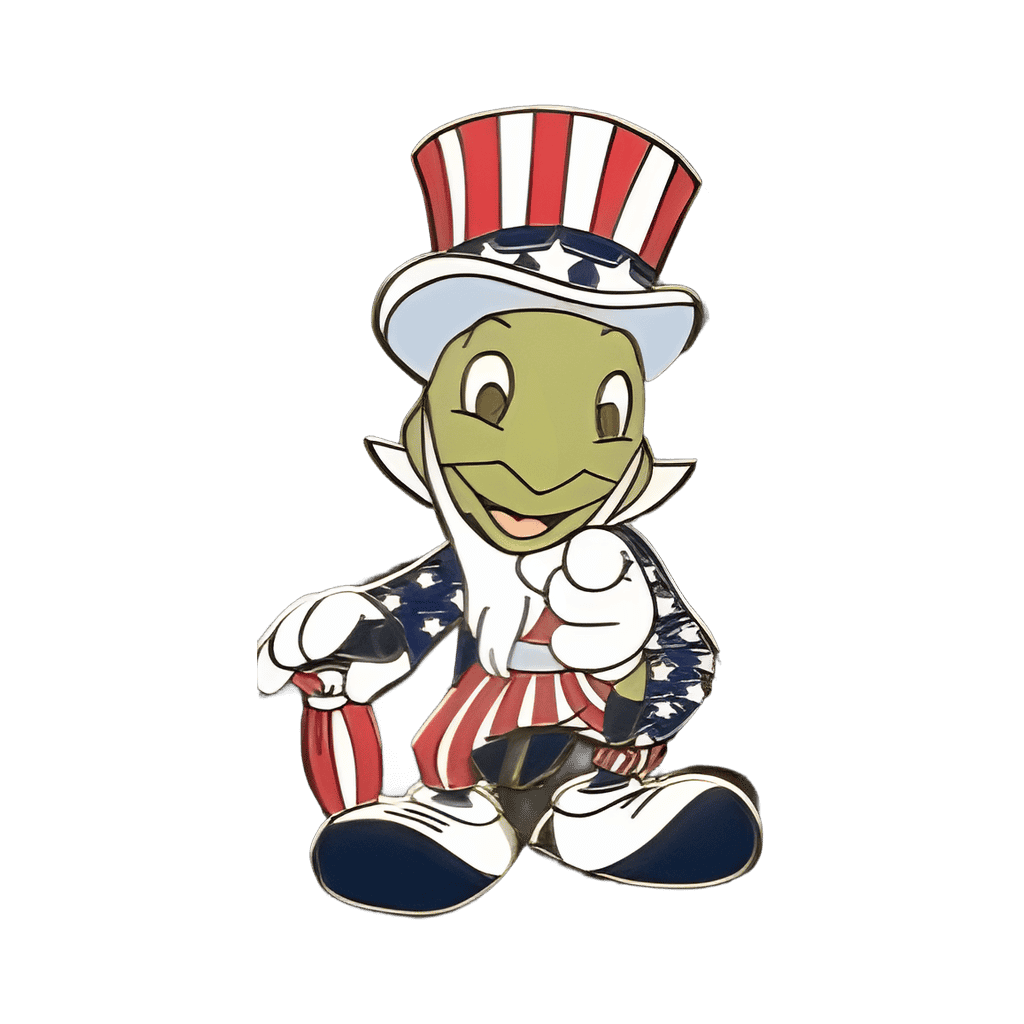 Jiminy Cricket as Uncle Sam (Cast Exclusive) Disney pin