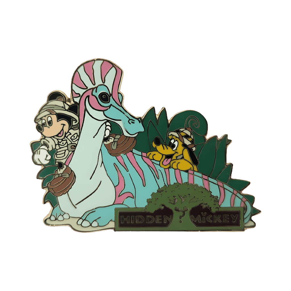 Safari Mickey and Pluto on the Cretaceous Trail with Dinosaur Disney pin