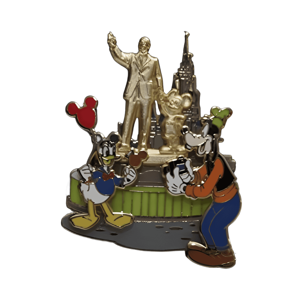 Donald and Goofy At The Partners Statue Disney pin