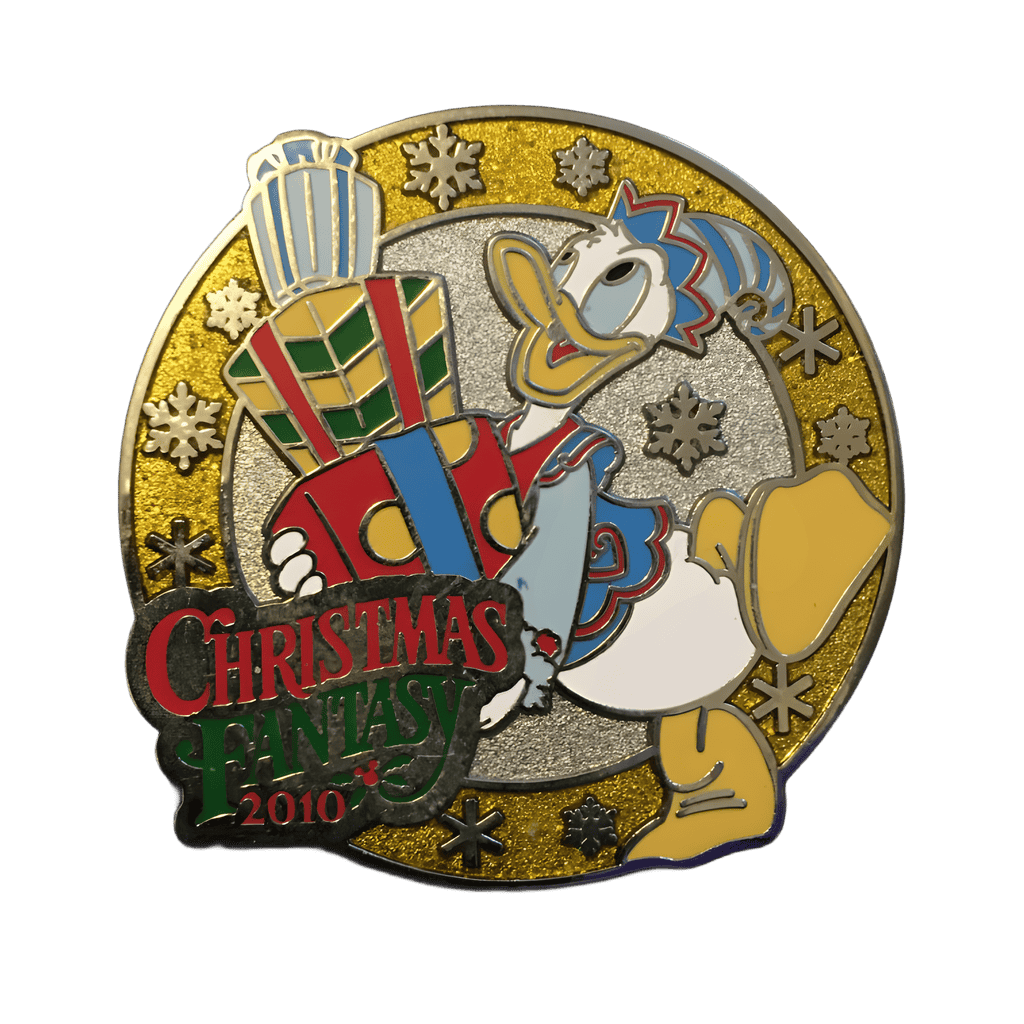 Donald with Pile Gifts 10th Anniversary Ambassador Disney pin