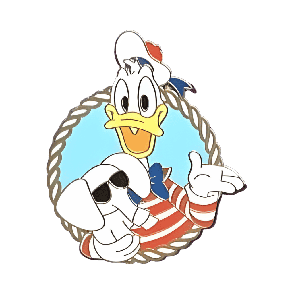 Donald with elephant towel animal Disney pin