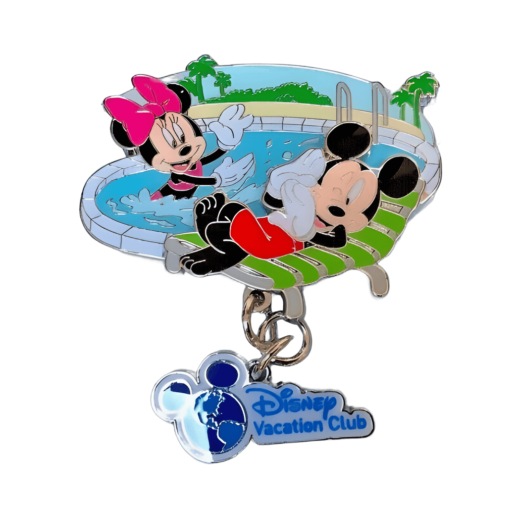 Mickey and Minnie Mouse at the Pool Disney pin
