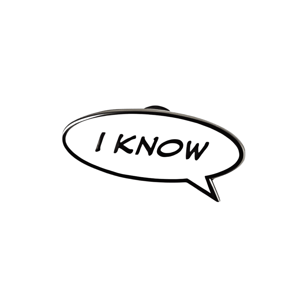 I Know Disney pin
