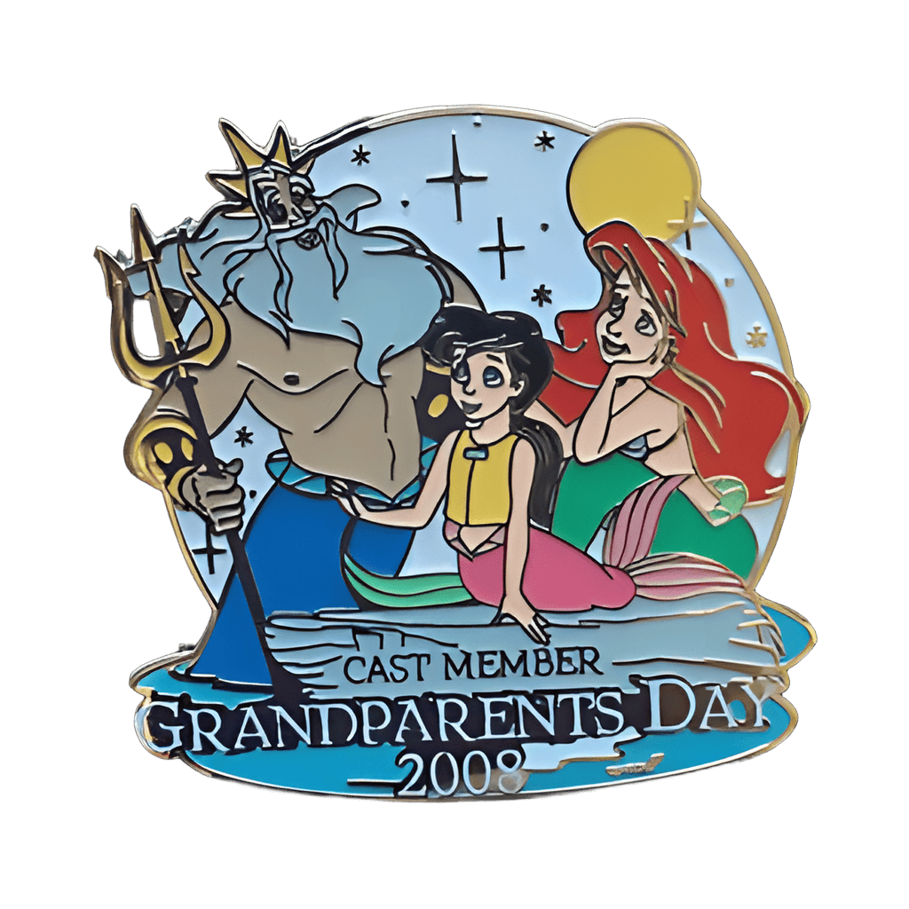 King Triton, Ariel and and Melody ( Cast Member ) Disney pin