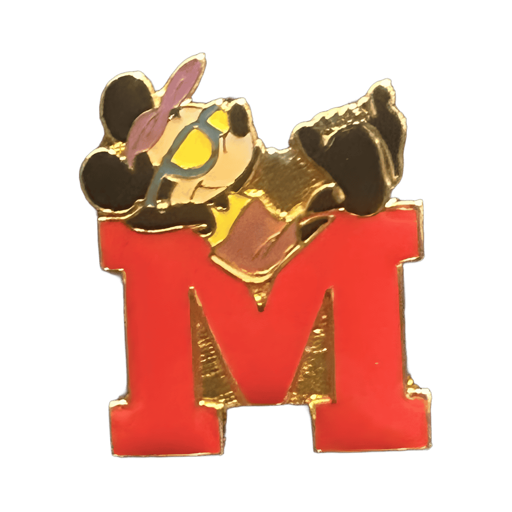 Mickey Mouse Letter M Disney pin