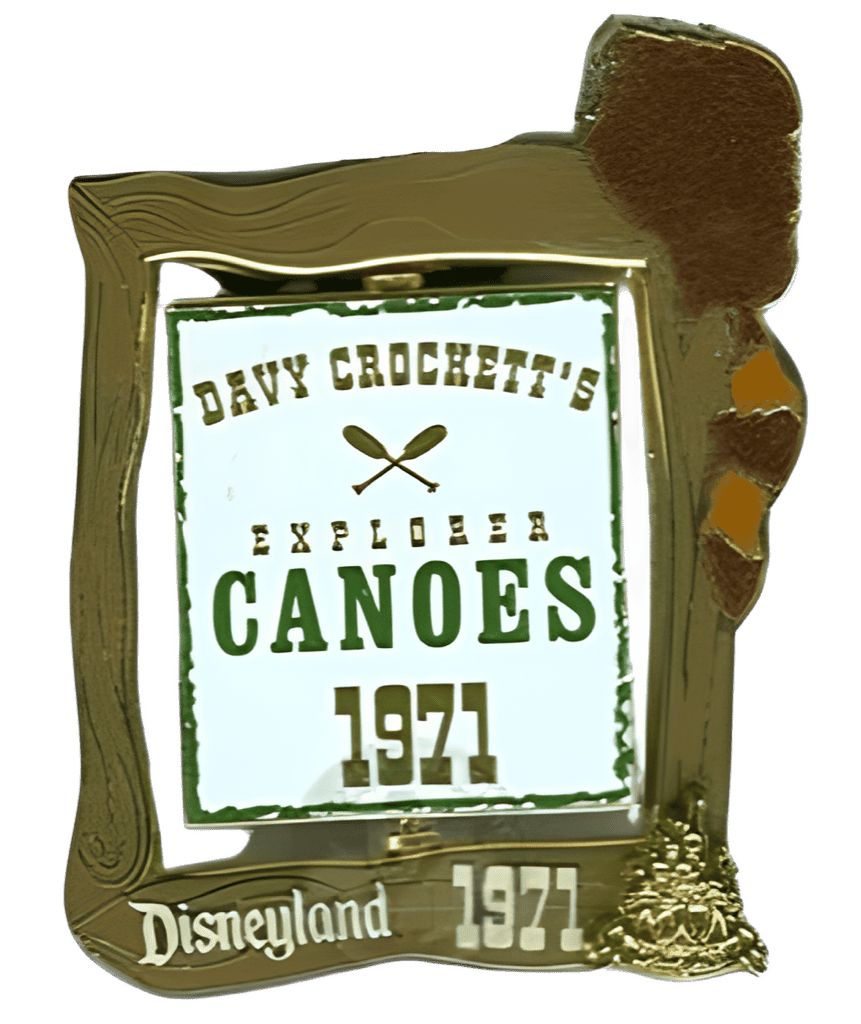 1971 - Davy Crocket's Explorer Canoes Open Disney pin