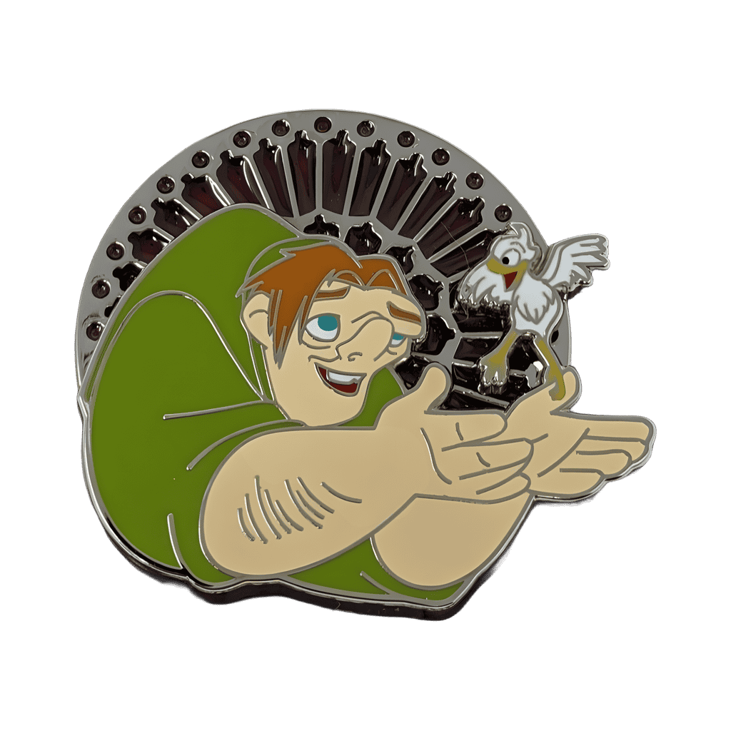 Quasimodo with a Bird Disney pin