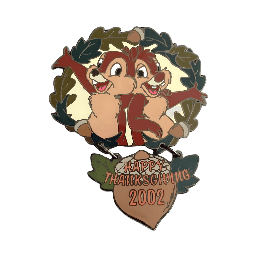 Chip & Dale Acorn Dangle Disney pin