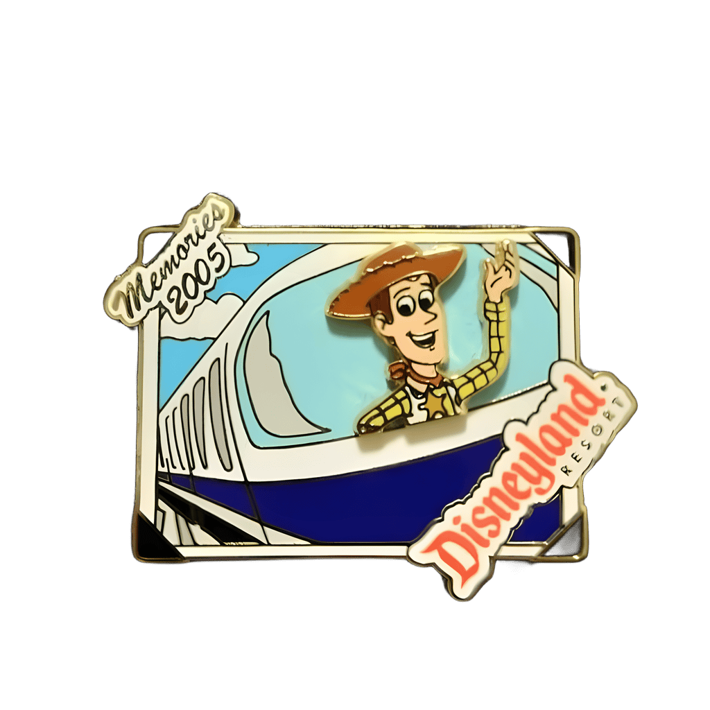 Woody on Monorail Disney pin