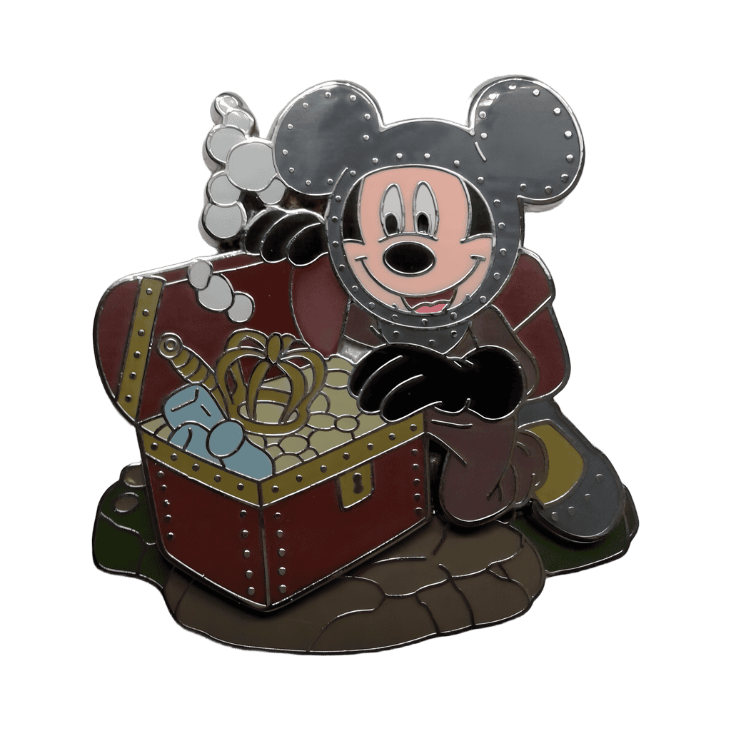 Mickey Mouse Diving Discovering Treasure Disney pin