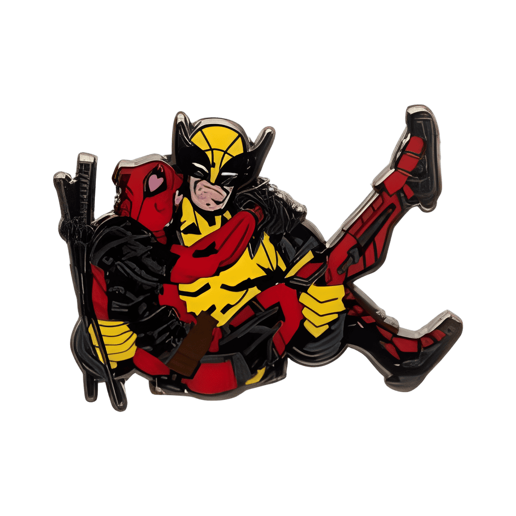 Wolverine Carrying Deadpool Disney pin