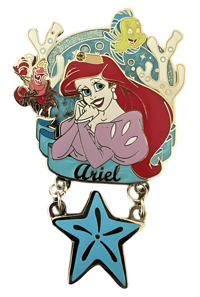 3D Ariel Dangle Disney pin