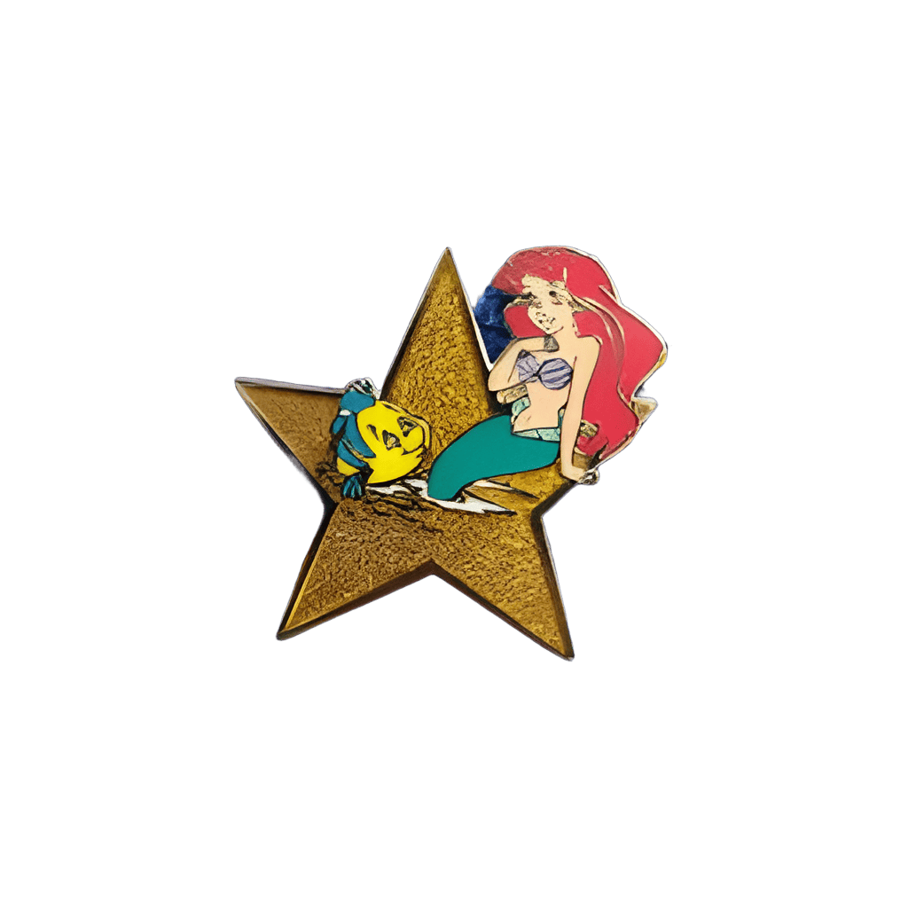 Ariel and Flounder Disney pin