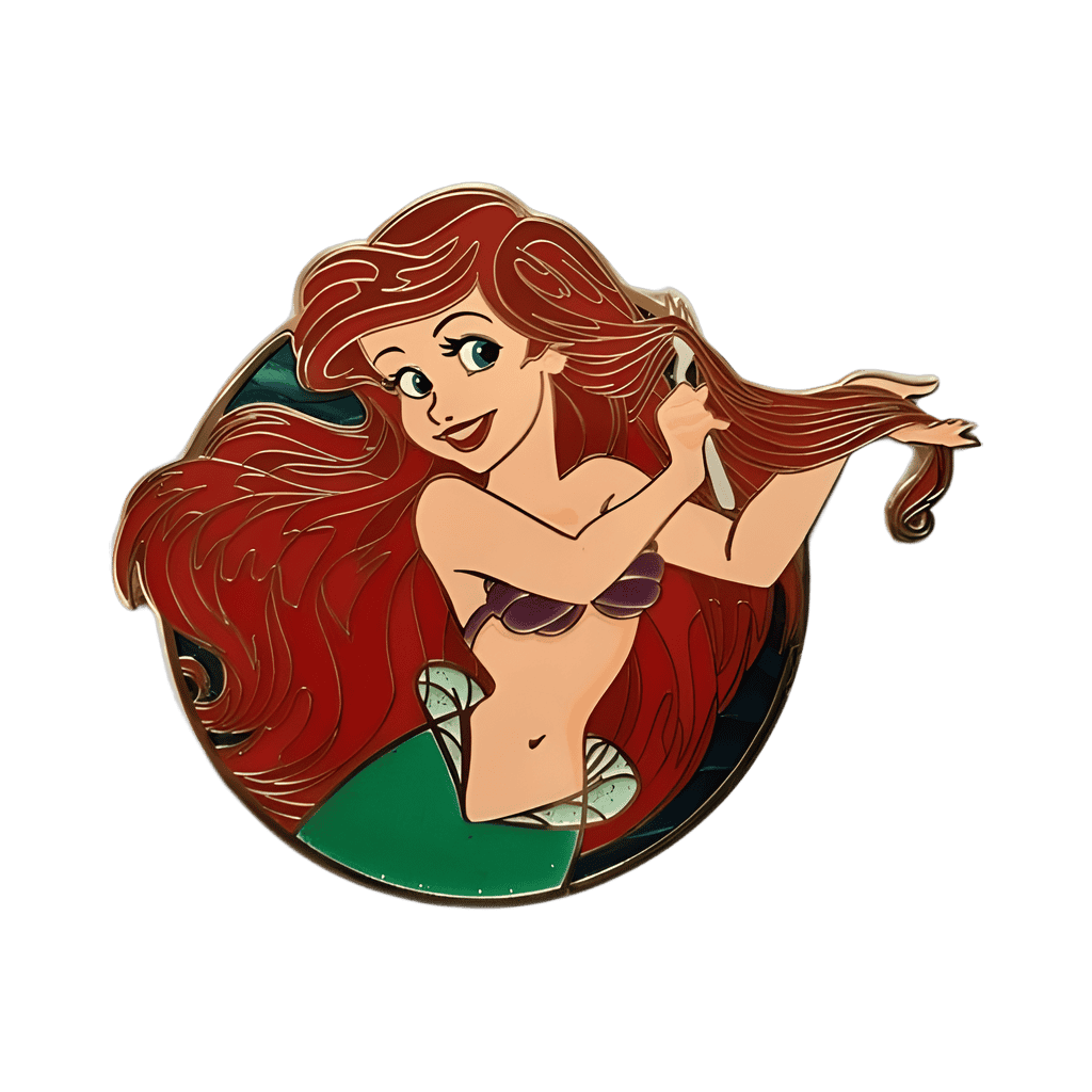 Ariel Hairbrushing Disney pin