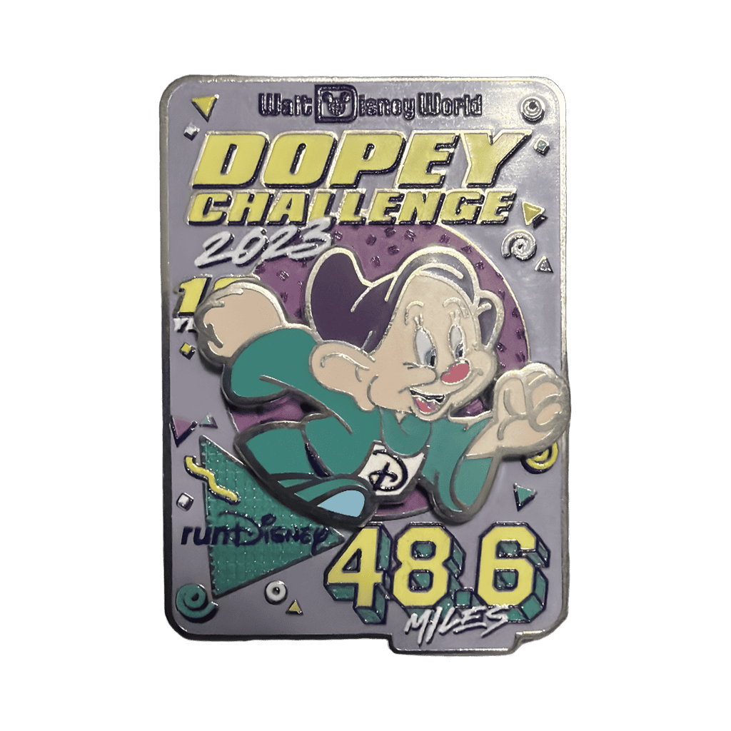 Dopey Challenge Disney pin