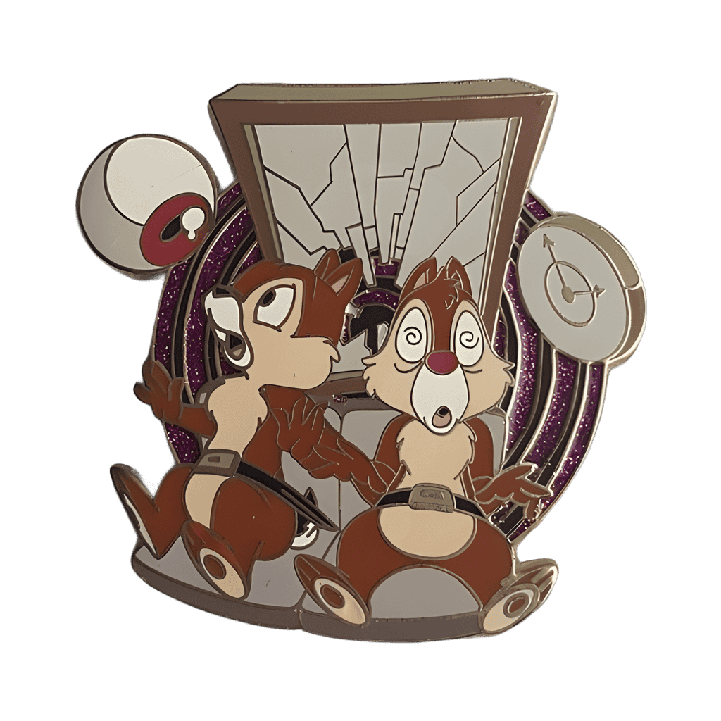 Chip and Dale in Fifth Dimension Disney pin