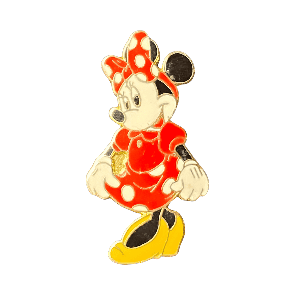 Minnie in Polka Dot Dress Holding Skirt Disney pin