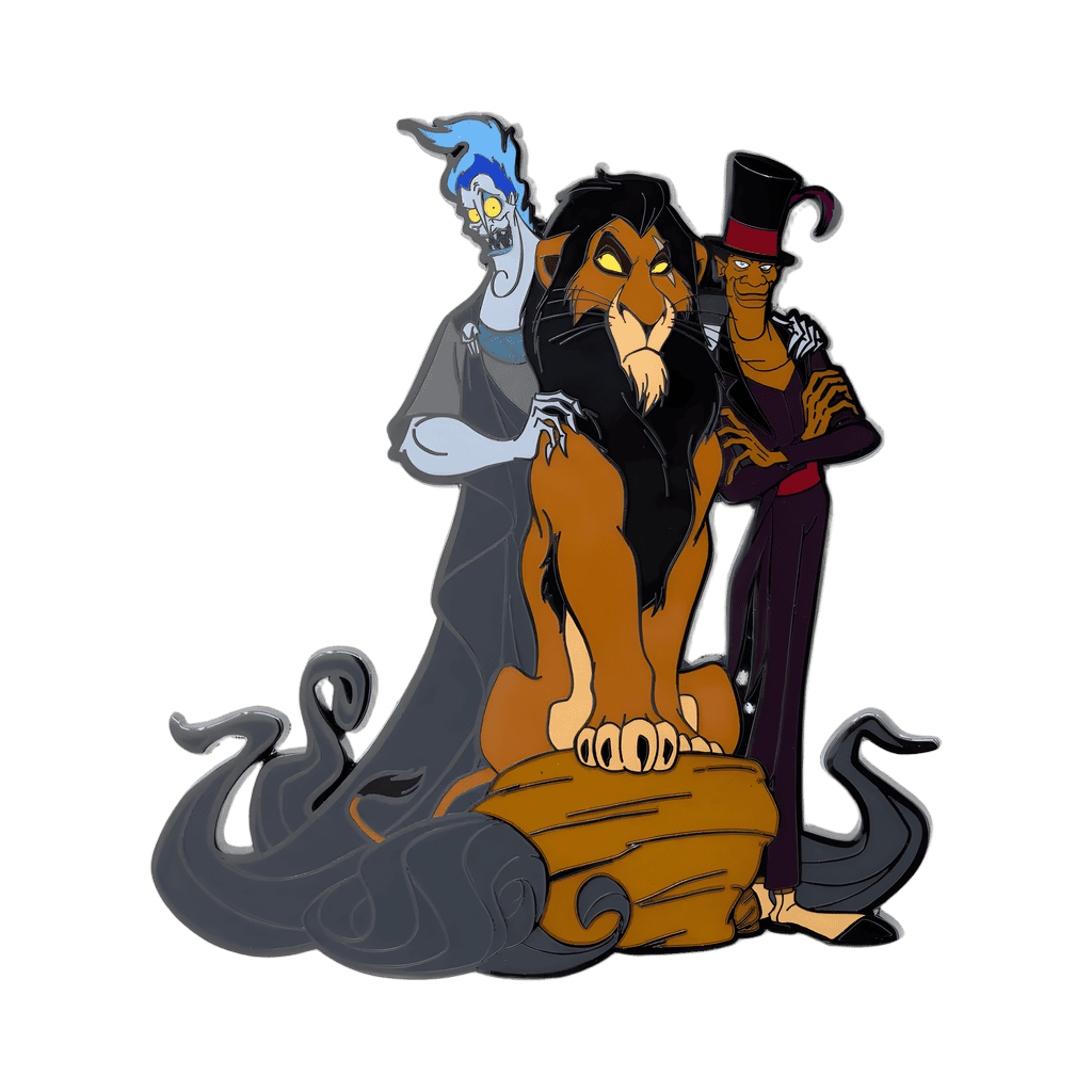 Hades, Scar and Dr. Facilier Jumbo Disney pin