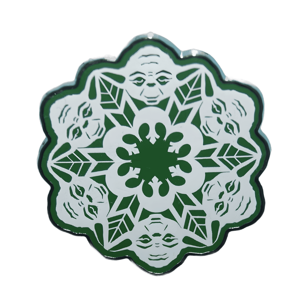 Yoda Snowflake Disney pin