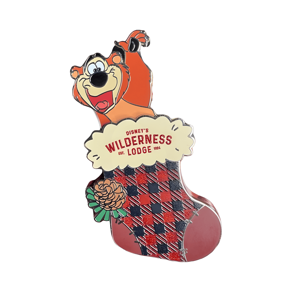 Wilderness Lodge Christmas Stocking - Humphrey Disney pin